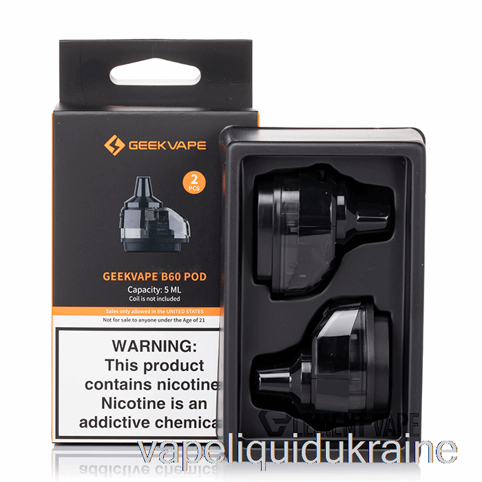 Vape Liquid Ukraine Geek Vape B60 Aegis Boost 2 Replacement Pods 5mL B60 Aegis Boost 2 Pods